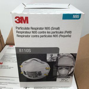 3M Model 8110S Particulate Respirator Box of 20, size small